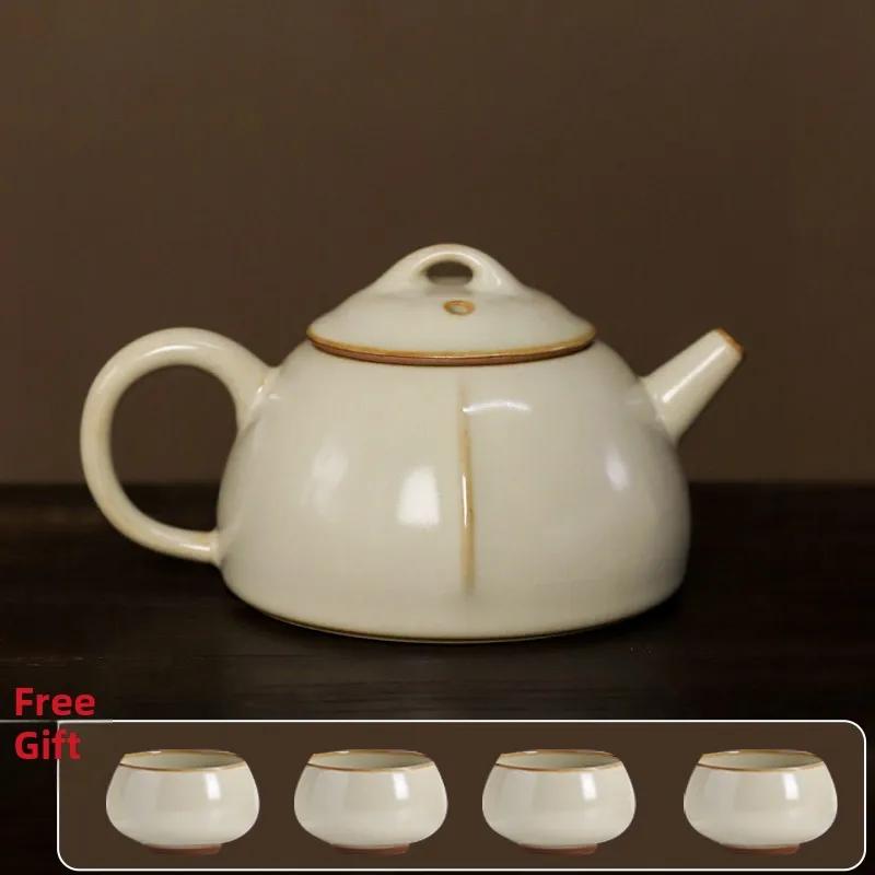 

Роскошный керамический чайный набор Гунфу Желтый рисовый фарфор для дома, офиса Высокое качество Китайские инструменты для чая