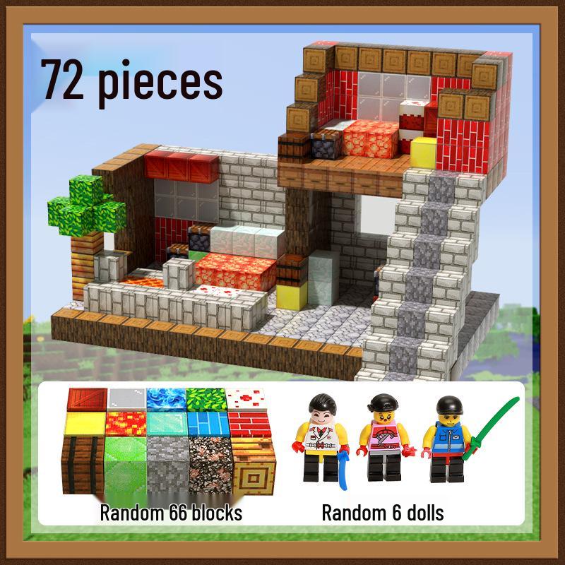 Ouyi Magnetic Minecraft Cube Set - Building Block Peripherals and Toys