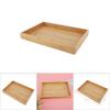 Wooden Tea Serving Tray, Rectangular Japanese-Style Serving Wooden Tray Food Storage Plate Serving Platter Rattan Basket Tray Table Tray for