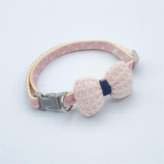 Pet Collar Eye-catching Adjustable Bow Tie Polyester Cute for Medium Dog Collar Small Dogs