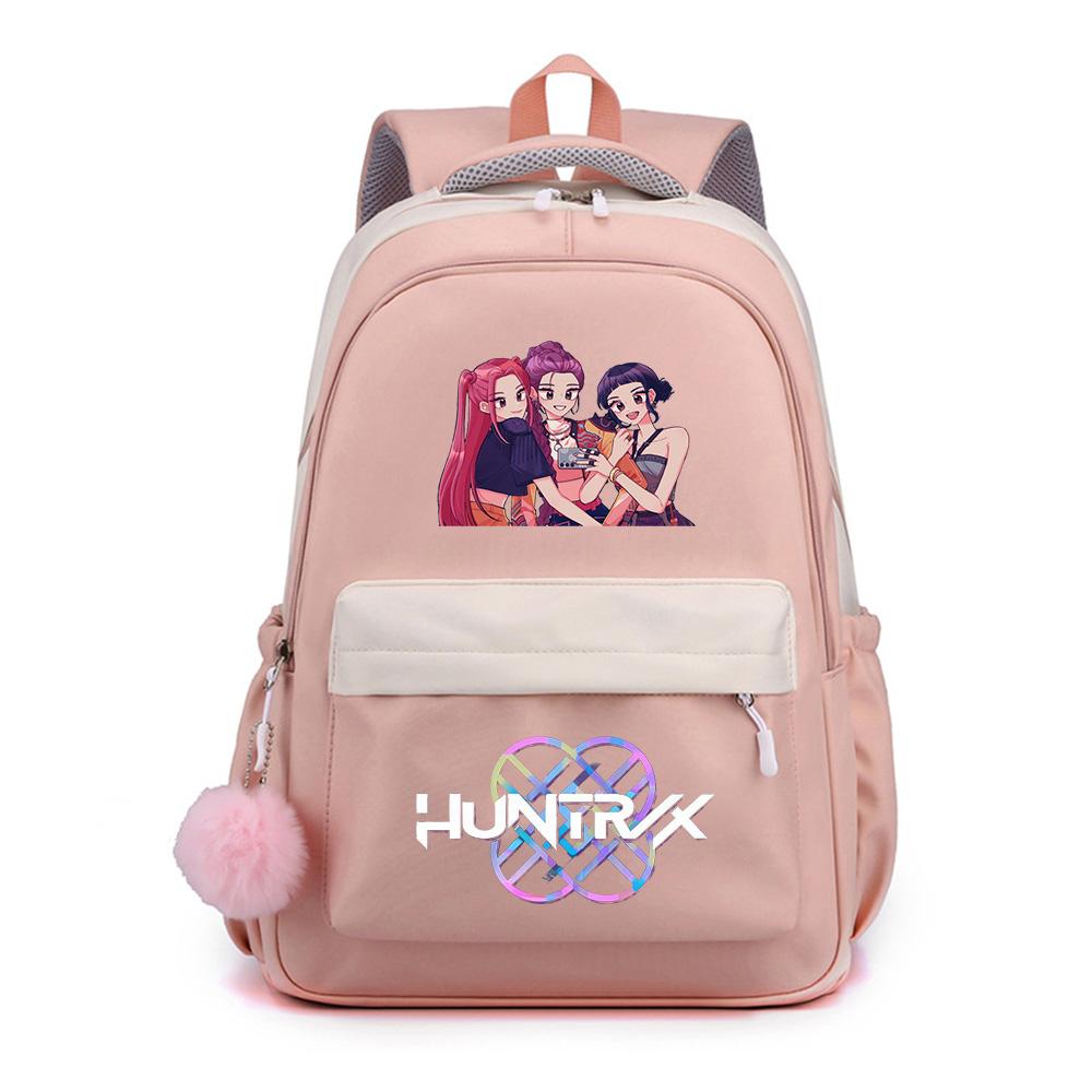 Niedlicher Anime K-Pop bedruckter Rucksack mit großer Kapazität für Teenager, Studentin, Student, Schulranzen, Büchertasche, Kindergeschenk, Damen, wasserdichte Reisetasche, Mochila