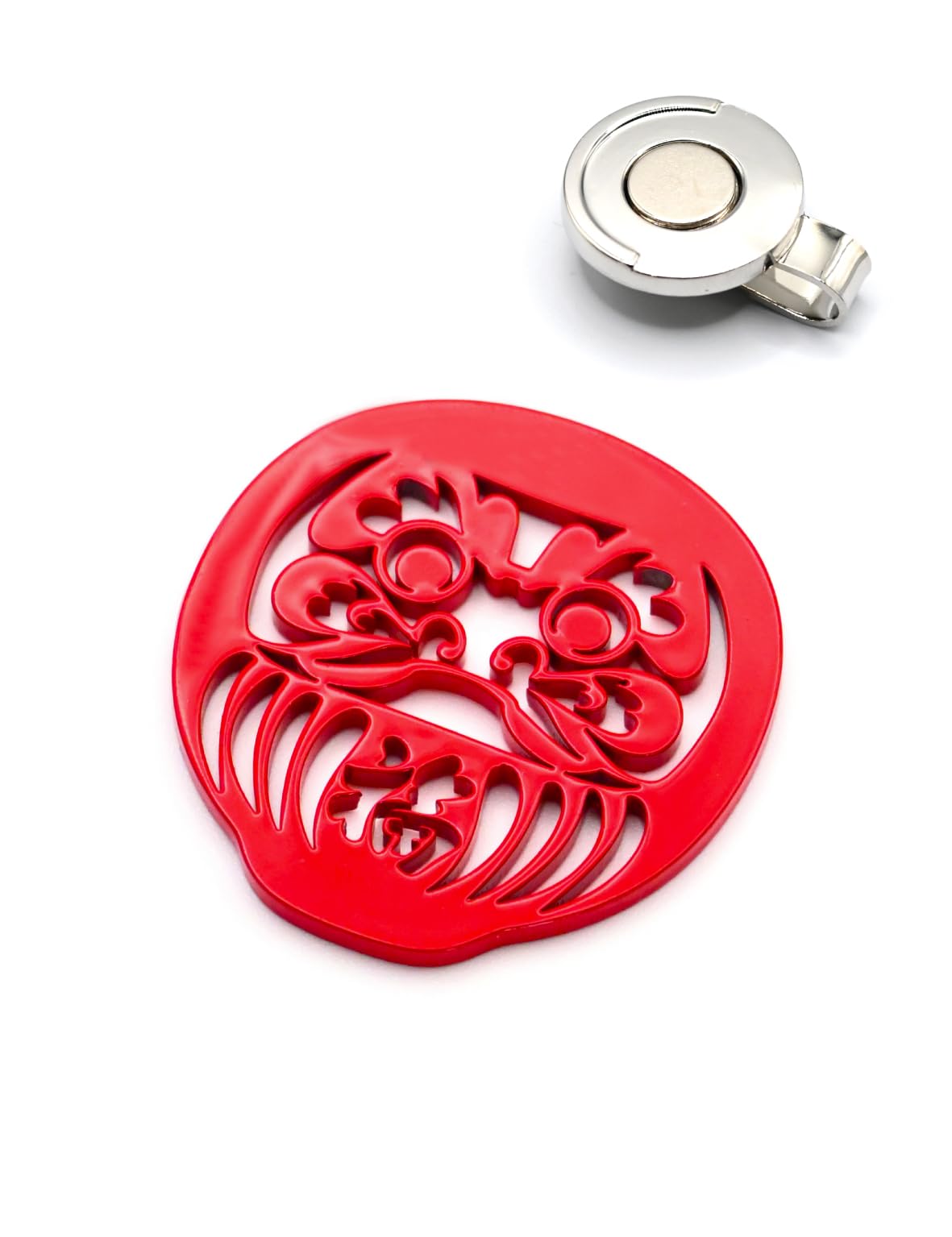 

Шарм для паттера Turf Project Удача Гольф Модель Дарума Зажим для концентрации в комплекте Подарок Нержавеющая сталь Turf Project [#УДАЧА] Маркер, #Улучшает