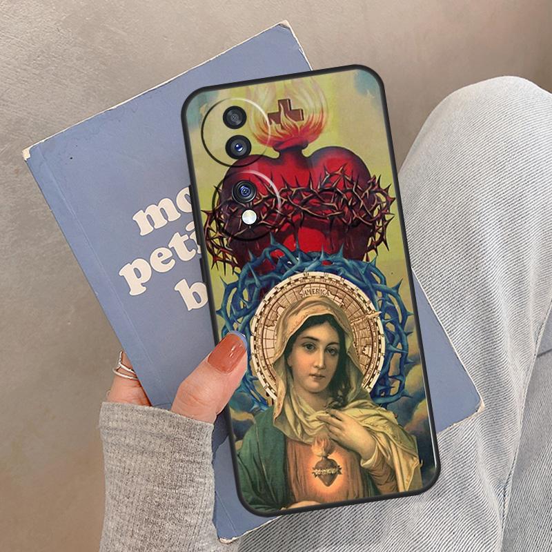 Virgin Mary Christian Case For Honor Magic 8 7 6 5 Pro Cover For Honor 400 200 X9c X9b X9a X8a X8b 50 70 90 Lite