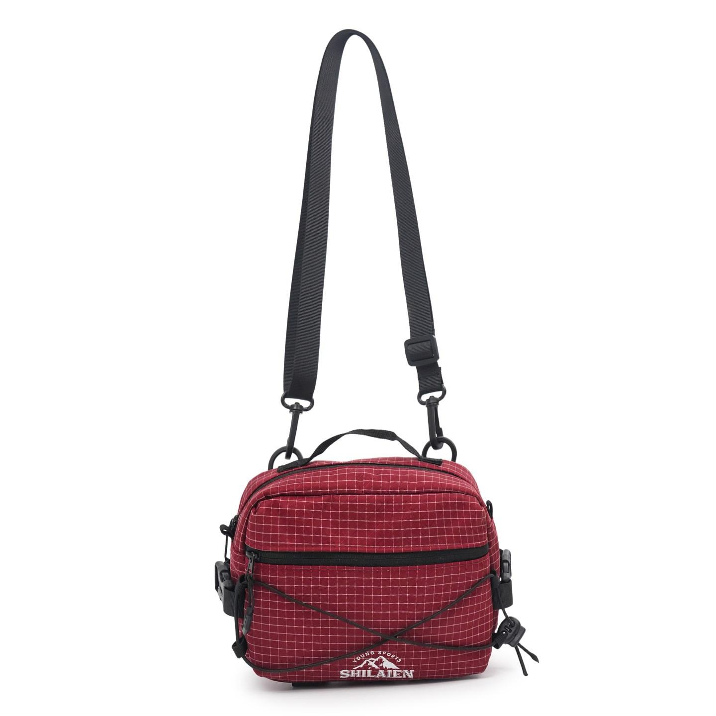 

Outdoor functional messenger bag men and women commuting lightweight mountain climbing travel portable shoulder bag camping cycling mobile phone bag красный