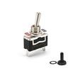 DC12V-24V SPST ON/OFF Terminal Toggle Switches 2 Pin 2 Position Car Rocker Toggle Switch with Waterproof Boot For Boat