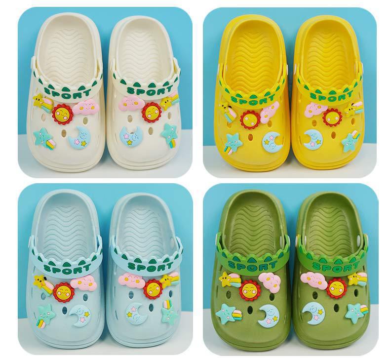Kids' Breathable Cartoon Closed-Toe Summer Sandals - Lightweight Outdoor Shoes for Boys & Girls