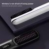 Electric LCD Usb Ceramic Heating Straight Hair Comb Wireless Portable Negative Ion Styling Tool Rechargeable Straightening Brush
