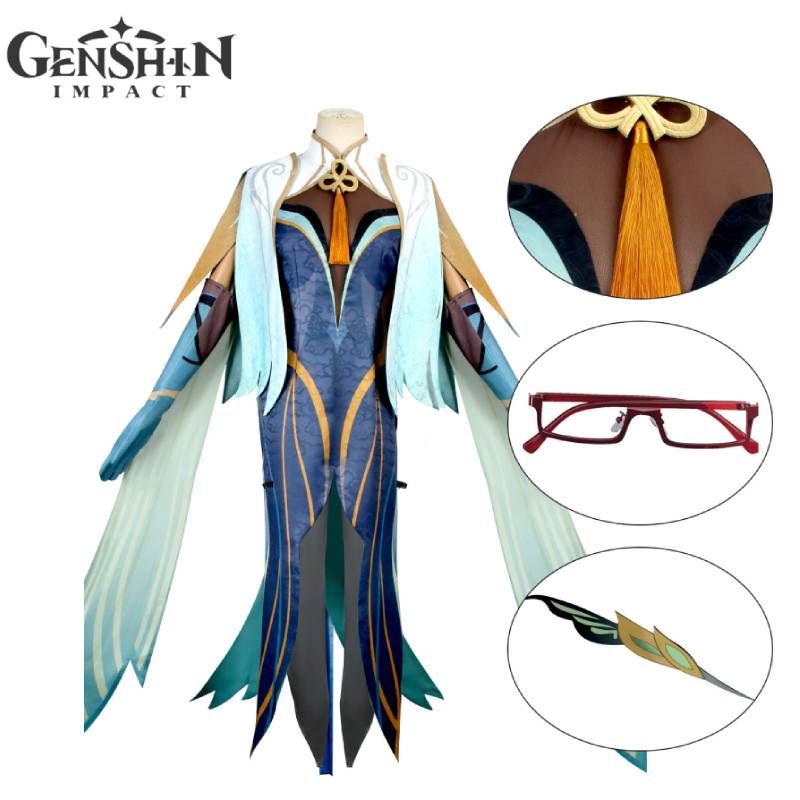 Impact Cloud Genshin Retainer Cosplay Full Set Carnival Comic Party Gift Prop