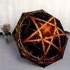 Enchanted Pentagram with Thorny Branches StickerUmbrella, Portable 3-Fold Umbrella for Men & Women,Christmas Gift ES143