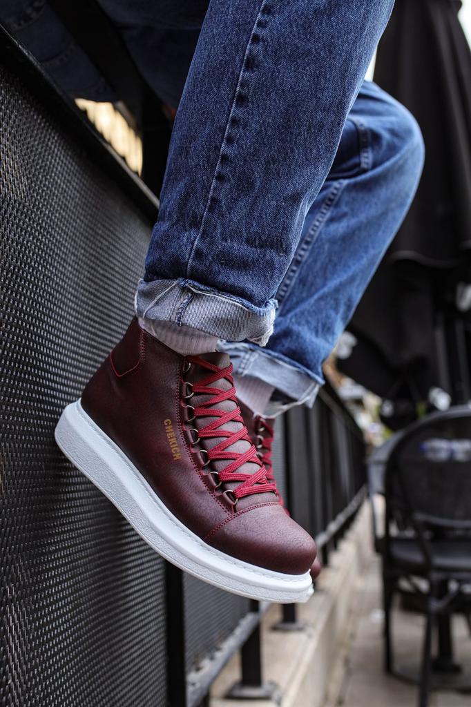 Chekich H New Collection CH258 Roma Men Boot White Black Brown Tan