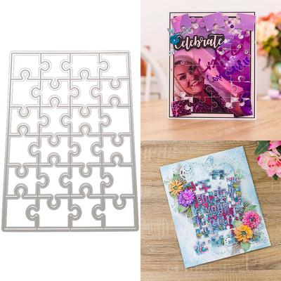 Puzzle Metal Cutting Dies Stencil DIY Scrapbooking Album Paper Card Template Mold Embossing Decoration