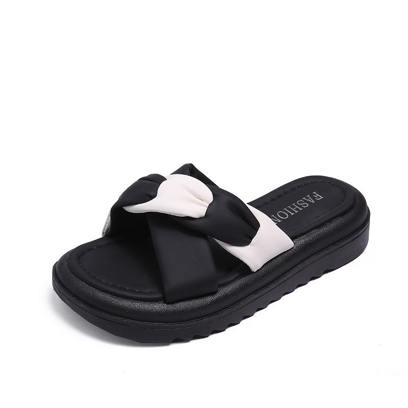 Wear a Word Drag Women's Summer 2025 New Fashion Versatile Thick Bottom Non-slip Comfortable Niche High-end Cool Slippers