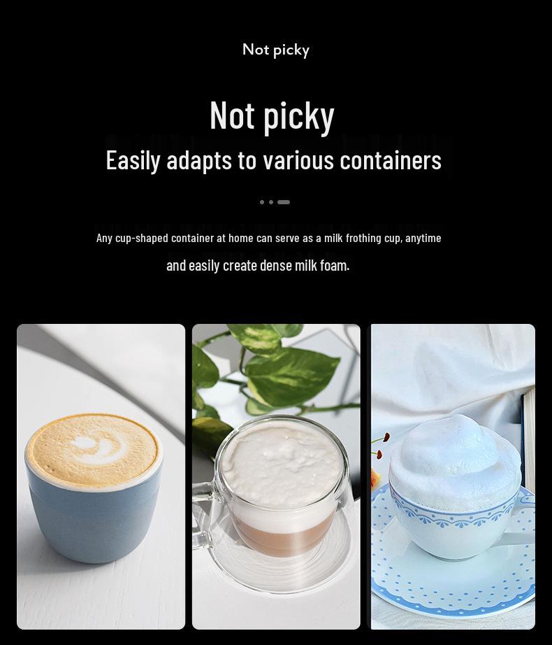 Compact Wireless Milk Frother and Egg Beater