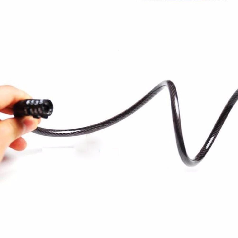 Bike Lock 4 Digit Resettable Combination Coiling Bike Cable Lock for Road Bike Mountain Bike