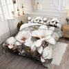 Comforter Butterfly Floral Pattern 3D Printed Set Elegant Fresh Style Soft Comfortable Bedding