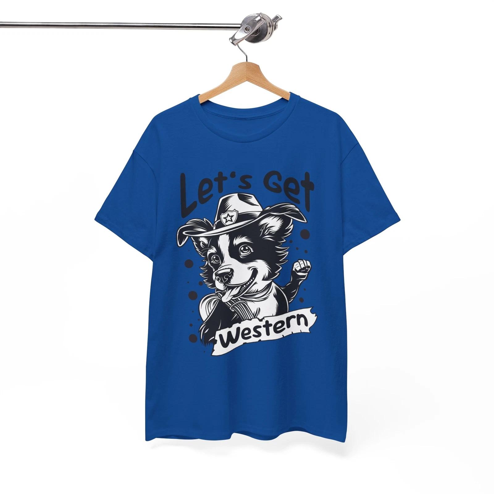 

Pun T-Shirt - Clever & Witty Tee for Pun Lovers & Wordplay Let_s Get Western tee M