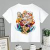One Piece Japanese Anime Printed Unisexs TShirt Roronoa Zoro Boy Childrens Harajuku Short Sleeve Kids Luffy Tshirt Clothing