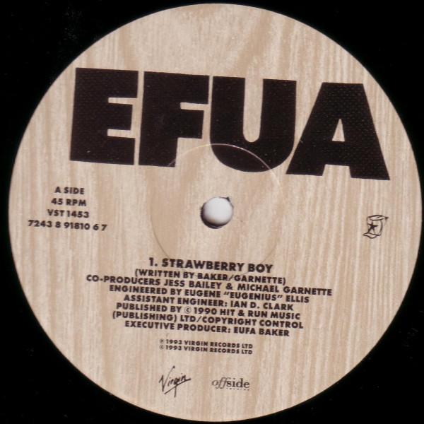 

12inch Record EFUA - Strawberry Boy VST1453 Virgin 1993 UK Reggae, Ska & Dub Used