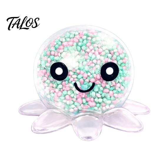Talos Octopus Stress Relief Toy, Soft Elastic Fidget Ball, Portable Pocket-sized for Adults And Kids