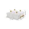 Four Compartments Snack Serving Tray Clear Lid Divided Serving Dishes Snack Platter for Home Bar Ktv Nuts Candy Dried Fruits