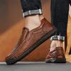 Fashion Lightweight Men's Loafers Classic Male Casual Leather Shoes Handmade Moccasins Breathable Outdoor Sneakers Comfort Slip on Flats