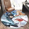Sword Art Online,Asuna Chair mat Round Rug Office carpet, Non slip, Suitable for Living Rooms, Bedrooms decor.1205015a