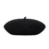 VARZAR Curvy Logo Wool Beret Black