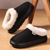 Cotton shoes winter women's TEU home warm slippers lazy shoes large size fluffy shoes coral fleece lazy shoes