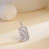 Colored Zircon Horoscope Necklace - European & American Style, Women's Light Luxury Accessory for Autumn/Winter