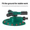 3-Arm Lawn Sprinkler 360 Degree Rotating Large Area Sprinkler Adjustable Water Spray