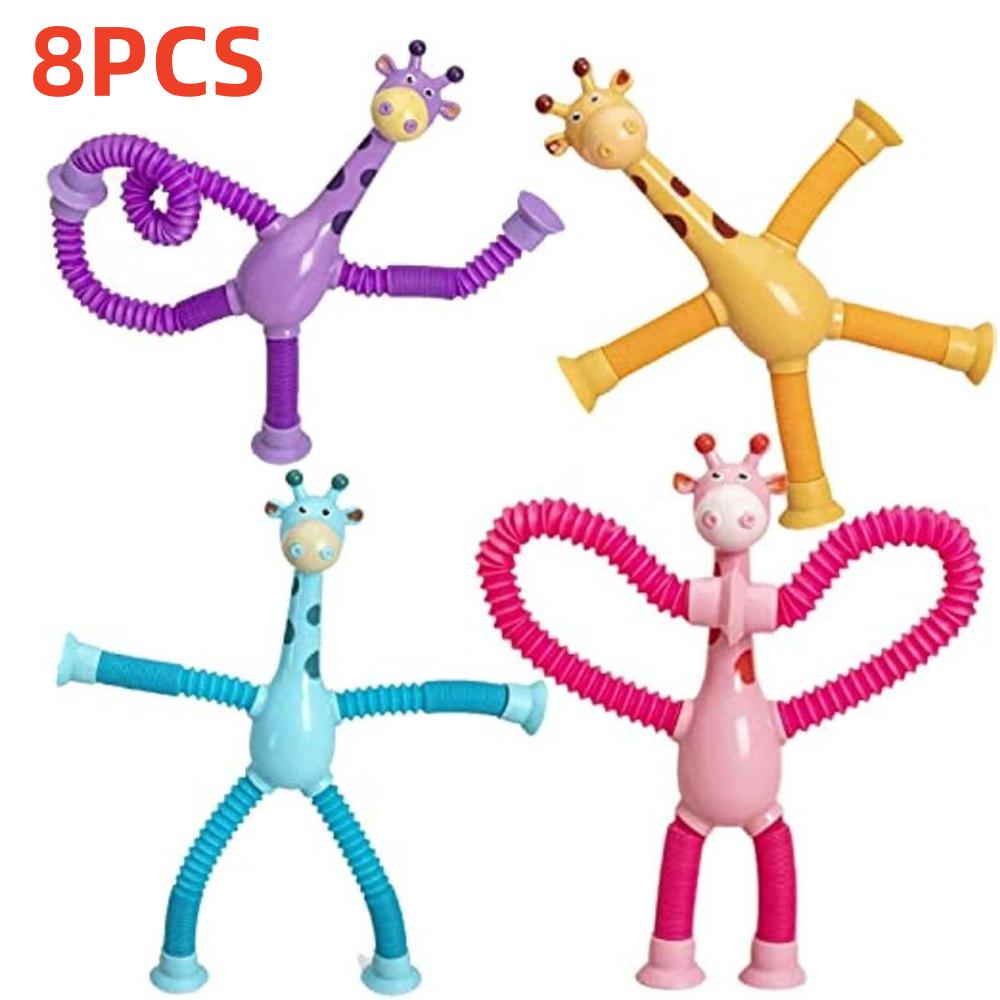 

Телескопические игрушки на присоске для сенсорных игр и обучения - популярная игрушка-жираф