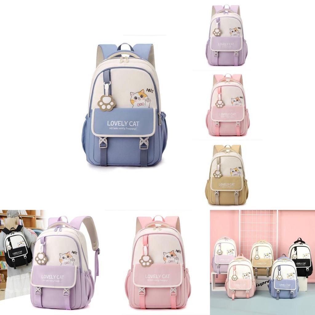 Fashionable And Spacious Nylon Dual Shoulder Backpack For Childrens Daily Activities