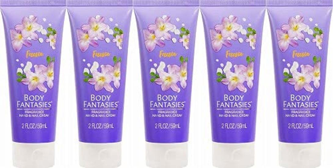

Body Fantasy Signature Fragrance Hand Nail 59ml x 5 BODY FANTASIES/F5-Pack & Cream, Freesia, bottles