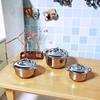 1/12 Dollhouse Miniature Imitated Stainless Steel Casserole Kitchen Cookware