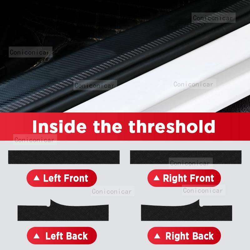 Car Carbon Fiber Door Sill Sticker For MG ONE 2025 Threshold Pedal Anti-scratch Interior Decoration Accessories