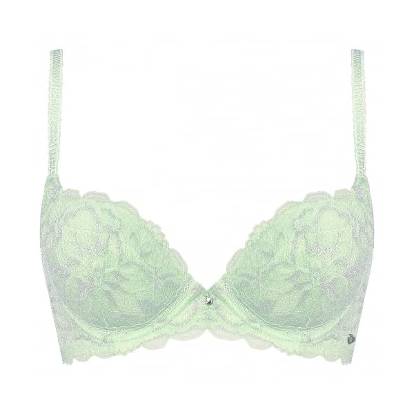 

BY Charming Glamor Высокий бок Воздушный бюстгальтер Ослепительное лето 1472 G чашка M009 Зеленый F80 [AMOSTYLE Triumph] E, F,