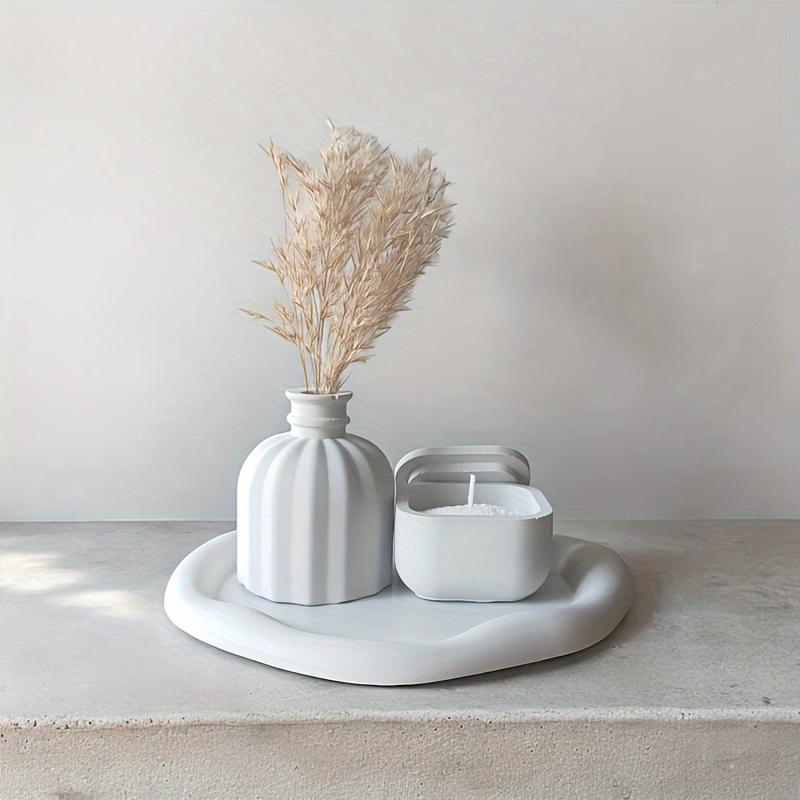 3pcs Silicone Storage Molds for DIY Epoxy Resin Handmade Plaster Concrete Cement Crafts Candle Holder Molds Home Decor