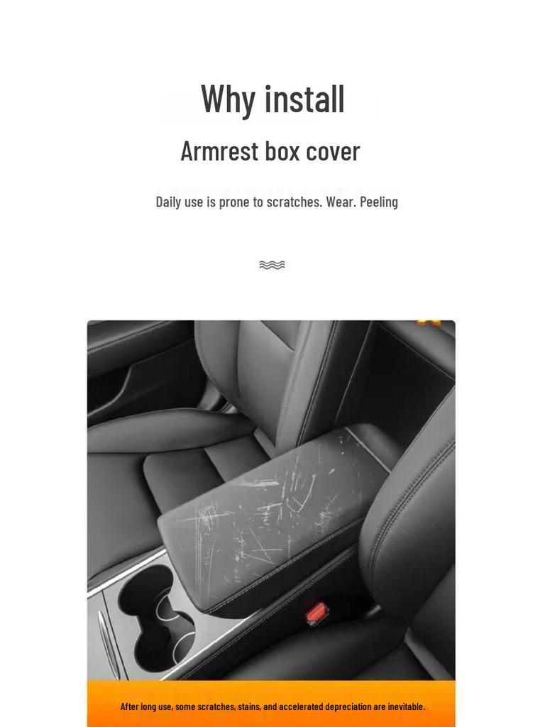 Tesla Model 3/Y Center Console Armrest Cover & Heightening Pad