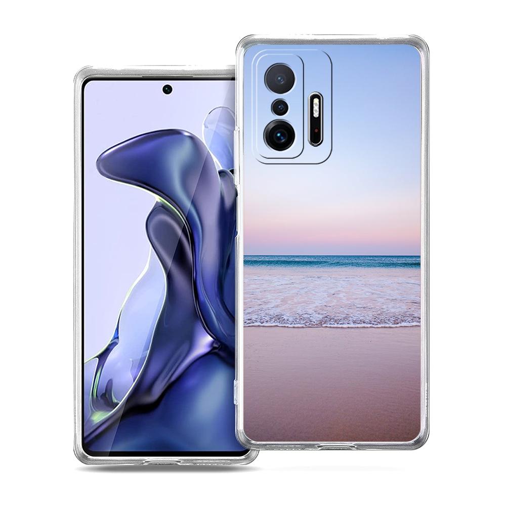 Sea blue Sky beach Phone Case For Xiaomi 14 13 12 Lite Mi 11 Ultra 11X 13T 12T 11T For Poco X5 X4 X3 NFC F5 F4 M4 Pro 5G Cover