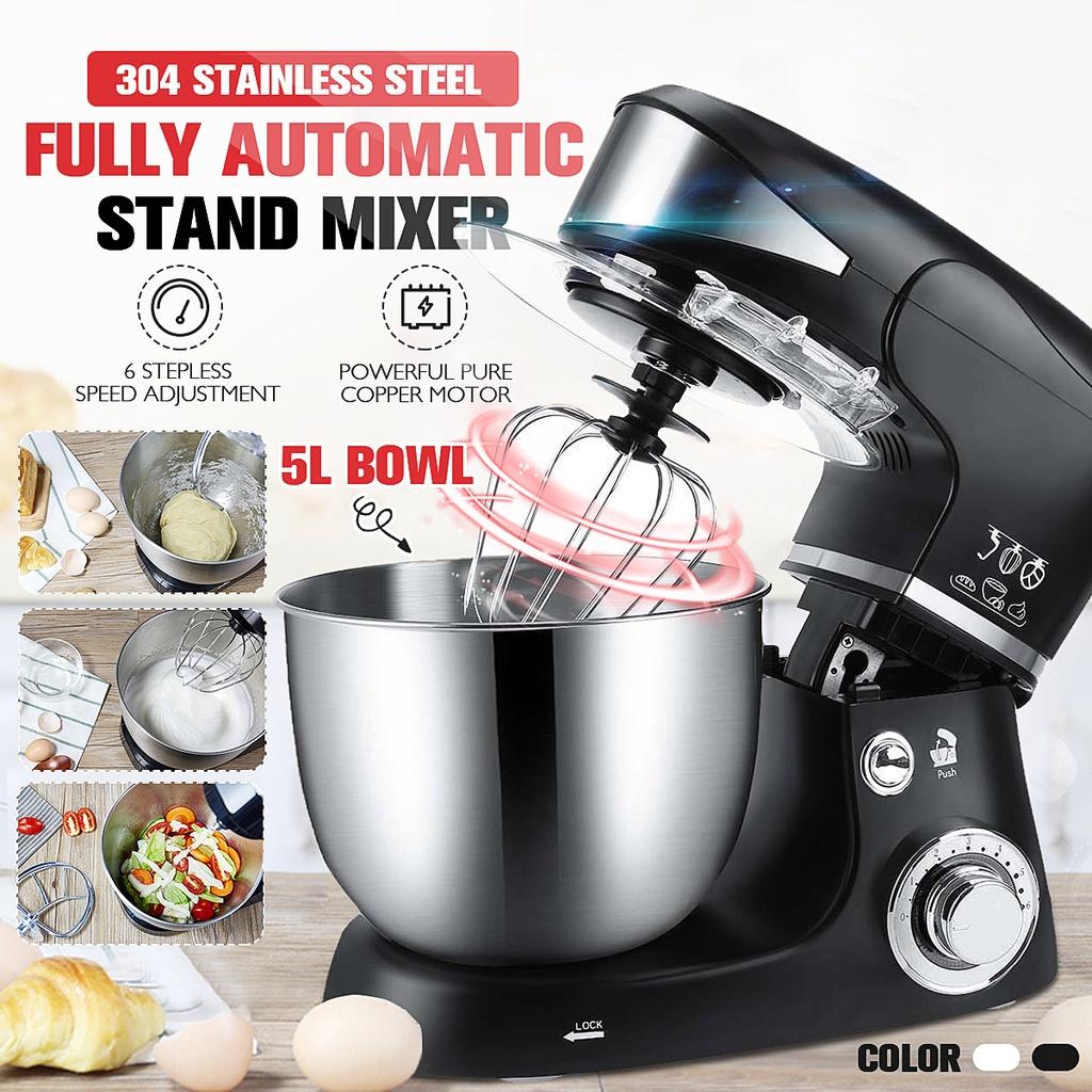 5L 6 Speed 1000W 220V Electric Stand Mixer 5L Egg Bowl Whisk Cream Paste Blender Meat Grinder Multifunction Machine