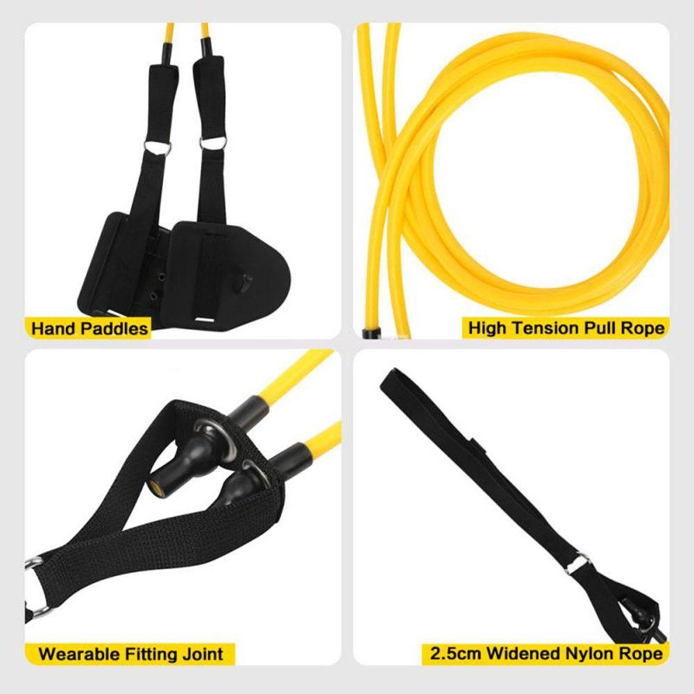 Trainer Outdoor Gym Hand Webbed Paddle Resistance Bands Professional Freestyle Swimming Arm