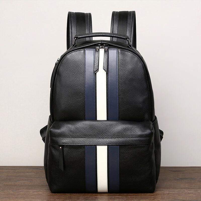 SCHWARZETIENNE Men s Genuine Leather Commuter Backpack