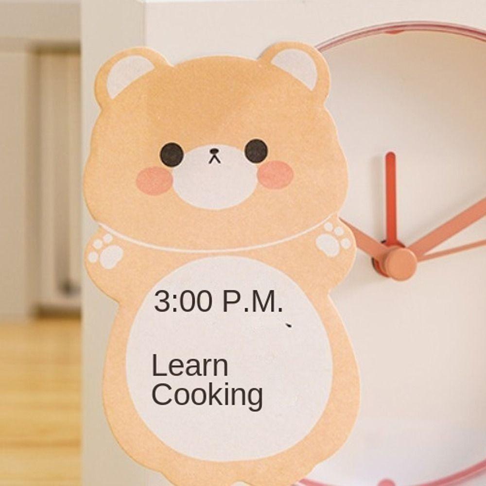 Cartoon Bear Animal Memo Pad Cat Message Paper Message Notes Notepad  Office