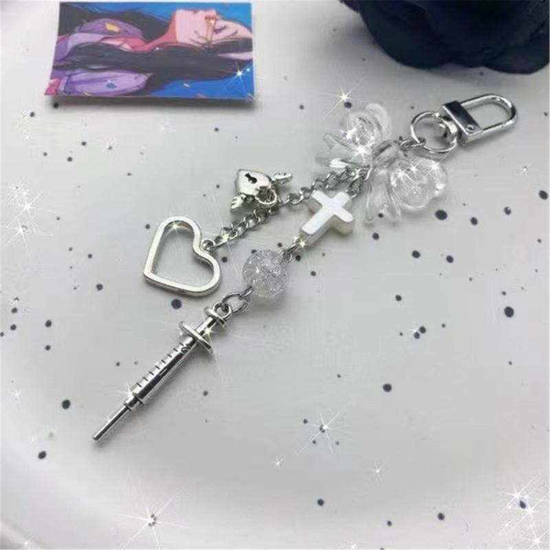 Herz Kreuz Perlen Anhänger Handy Lanyard Tragbare Hängeschnur für Mädchen Frauen