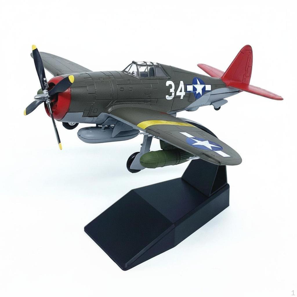 WW2 Classic Fighter Model ReadyMade Historic Warplane Painted Finish Alloy Plane