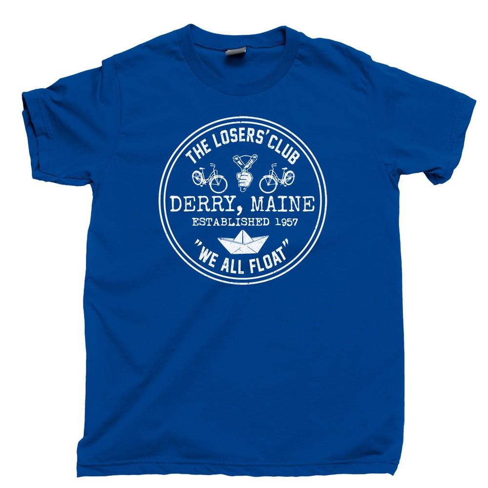 

Stephen King IT T Shirt Losers Club We All Float PENNYWISE Evil Killer Clown Tee M