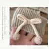 Solid Color Lolita Leg Warmers Thickened Bowknot Decoration Crochet Socks Warm Foot Cover Boot Cuffs Casual Outfit