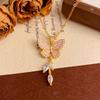 Light Luxury Niche Sweet Collarbone Butterfly Necklace