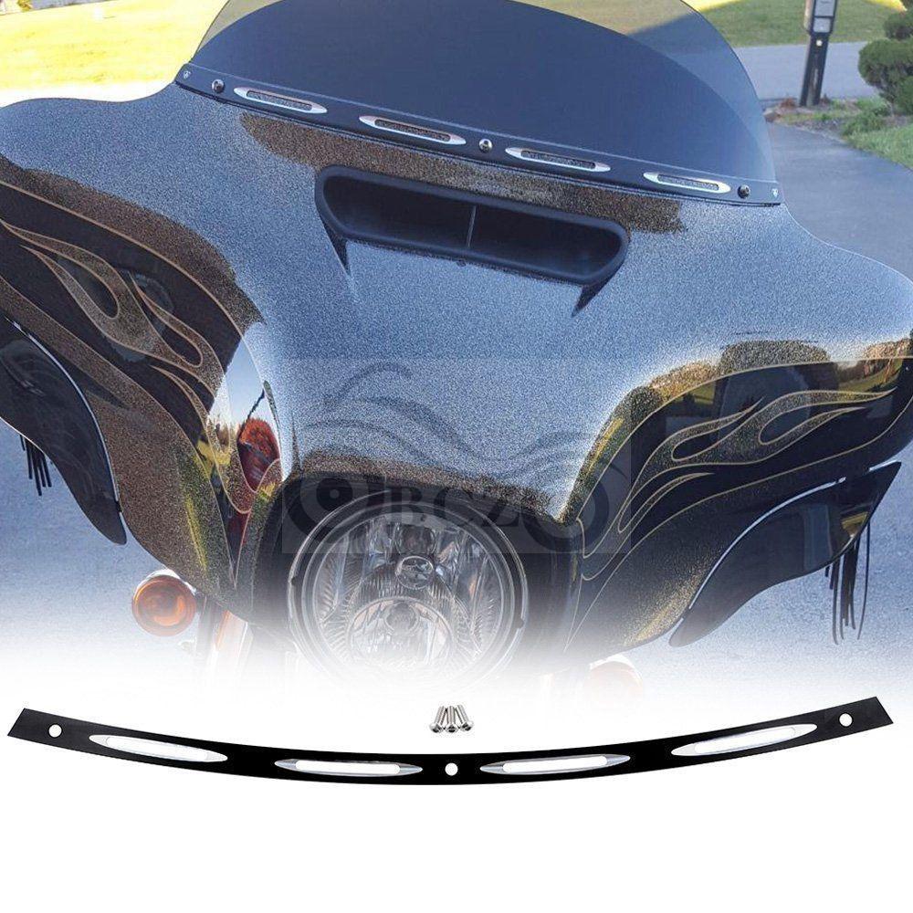 Декоративная накладка на ветровое стекло Harley Road/Street Glide - Аксессуар для мотоцикла Motorcycle Windshield Trim Strip