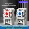 Multifunctional Thermostat for Heating and Cooling Systems Adjustable 0-60℃ with DIN Rail Mount and Flame Retardant Plastic